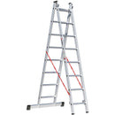 EUROLINE Ladders No. 306 Aluminium multi-purpose ladder, 2-section