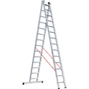 EUROLINE Ladders No. 306 Aluminium multi-purpose ladder, 2-section