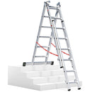 EUROLINE Ladders No. 307 Aluminium multi-purpose ladder 3-section