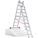 EUROLINE Ladders No. 307 Aluminium multi-purpose ladder 3-section