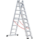 EUROLINE Ladders No. 307 Aluminium multi-purpose ladder 3-section
