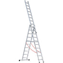 EUROLINE Ladders No. 307 Aluminium multi-purpose ladder 3-section