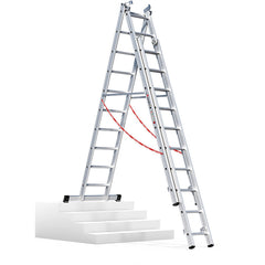 EUROLINE Ladders No. 307 Aluminium multi-purpose ladder 3-section – Vorschau 5