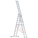 EUROLINE Ladders No. 307 Aluminium multi-purpose ladder 3-section