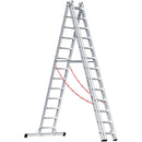 EUROLINE Ladders No. 307 Aluminium multi-purpose ladder 3-section