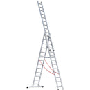 EUROLINE Ladders No. 307 Aluminium multi-purpose ladder 3-section