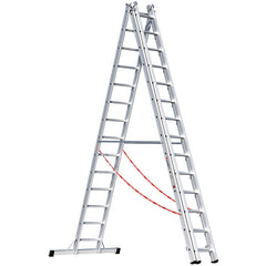 EUROLINE Ladders No. 307 Aluminium multi-purpose ladder 3-section – Vorschau 1