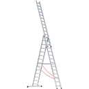 EUROLINE Ladders No. 307 Aluminium multi-purpose ladder 3-section