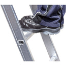 EUROLINE Ladders No. 307 Aluminium multi-purpose ladder, 3-section, rollable