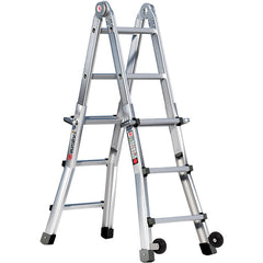EUROLINE Ladders No. 31621 Aluminium Vario folding ladder with castors – Vorschau 1