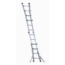 EUROLINE Ladders No. 31631 Aluminium Vario folding ladder with stand extension