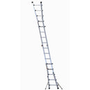 EUROLINE Ladders No. 31631 Aluminium Vario folding ladder with stand extension