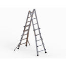 EUROLINE Ladders No. 31631 Aluminium Vario folding ladder with stand extension