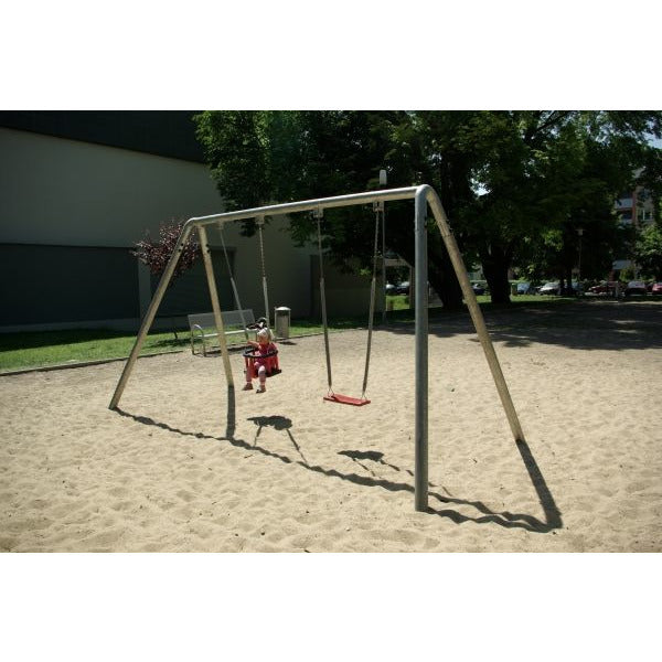 Lars Laj Doppelte Silbere Schaukel Spielplatz
