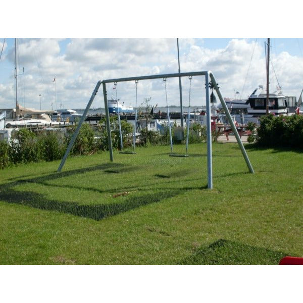Lars Laj Doppelte Silbere Schaukel Spielplatz