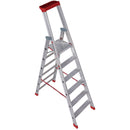 EUROLINE Ladders No. 32577 Aluminium step ladder with safety bridge