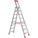 EUROLINE Ladders No. 32577 Aluminium step ladder with safety bridge