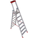 EUROLINE Ladders No. 32577 Aluminium step ladder with safety bridge