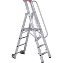 EUROLINE Ladders No. 32677 Aluminium stepladder with large platform