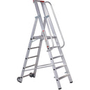 EUROLINE Ladders No. 32677 Aluminium stepladder with large platform