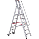 EUROLINE Ladders No. 32677 Aluminium stepladder with large platform