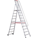 EUROLINE Ladders No. 32677 Aluminium stepladder with large platform