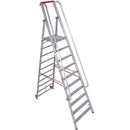 EUROLINE Ladders No. 32677 Aluminium stepladder with large platform