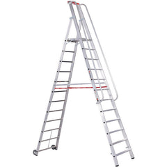 EUROLINE Ladders No. 32677 Aluminium stepladder with large platform – Vorschau 1