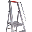 EUROLINE Ladders No. 32677 Aluminium stepladder with large platform