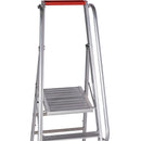 EUROLINE Ladders No. 32677 Aluminium stepladder with large platform