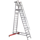 EUROLINE Ladders No. 32777 Aluminum platform ladder, mobile, foldable