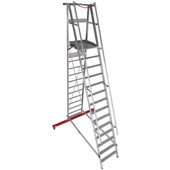 EUROLINE Ladders No. 32777 Aluminum platform ladder, mobile, foldable – Vorschau 2