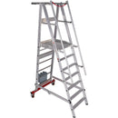 EUROLINE Ladders No. 32778 Aluminium platform ladder, mobile, foldable