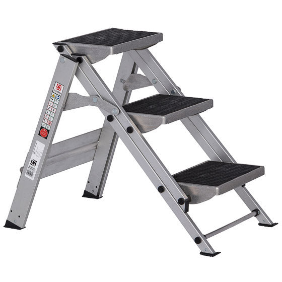 Échelles EUROLINE N° 333 Échelle de sécurité en aluminium pliable sans support