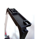 EUROLINE Ladders No. 334 Aluminium safety ladder, foldable with bracket and tool tray