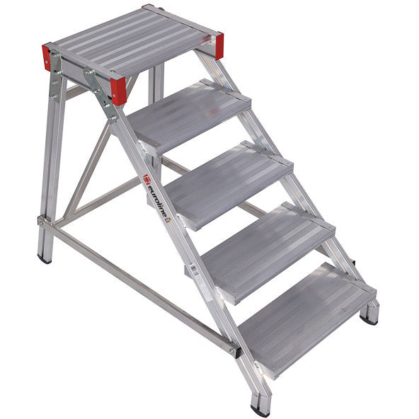 Echelle EUROLINE Escabeau de travail en aluminium n° 336