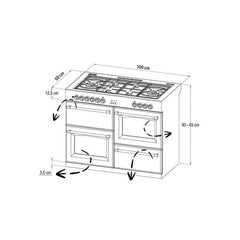 STOVES RICHMOND Deluxe S1000 GTG GAS Black  – Vorschau 9