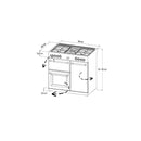 POÊLES RICHMOND Deluxe S1100 DF GAZ Crème 