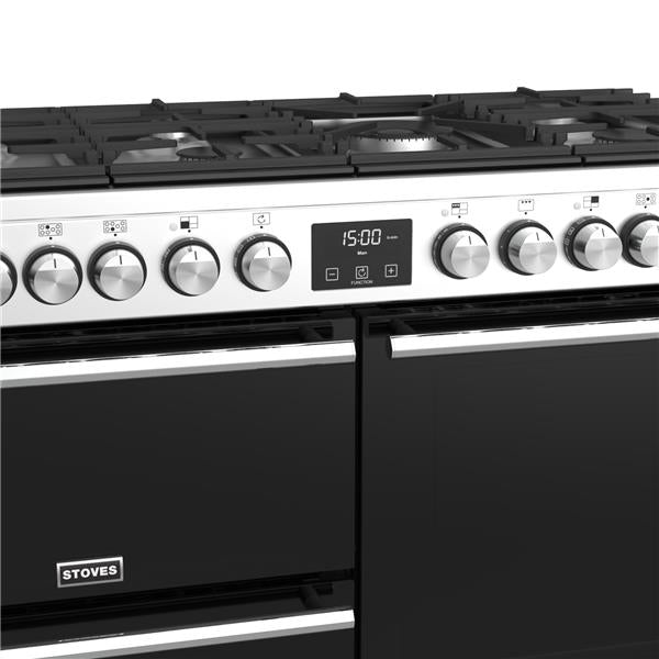 STOVES PRECISION S1100 Deluxe DF GAS stainless steel/chrome 