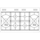 POÊLES PRECISION S1100 Deluxe GTG DF Gaz sur Verre Inox/Chrome 