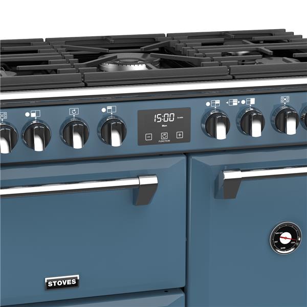 STOVES RICHMOND Deluxe S900 DF GAS CB Thunder Blue/Chrom