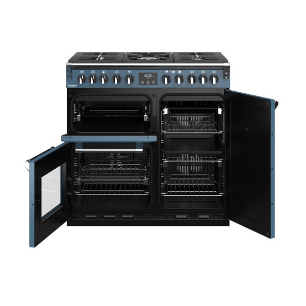 STOVES RICHMOND Deluxe S900 DF GAS CB Thunder Blue/Chrom