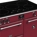 POÊLES RICHMOND Deluxe S900 EGG INDUCTION CB Chili Red/Chrome 