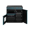 CUISINIÈRES RICHMOND Deluxe S900 EGG INDUCTION CB Kingfisher Teal/Chrome 