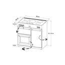 CUISINIÈRES RICHMOND Deluxe S900 EGG INDUCTION CB Kingfisher Teal/Chrome 