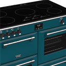STOVES RICHMOND Deluxe S1000 EGG INDUCTION CB Kingfisher Teal/Chrome 