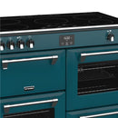 STOVES RICHMOND Deluxe S1000 EGG INDUCTION CB Kingfisher Teal/Chrome 