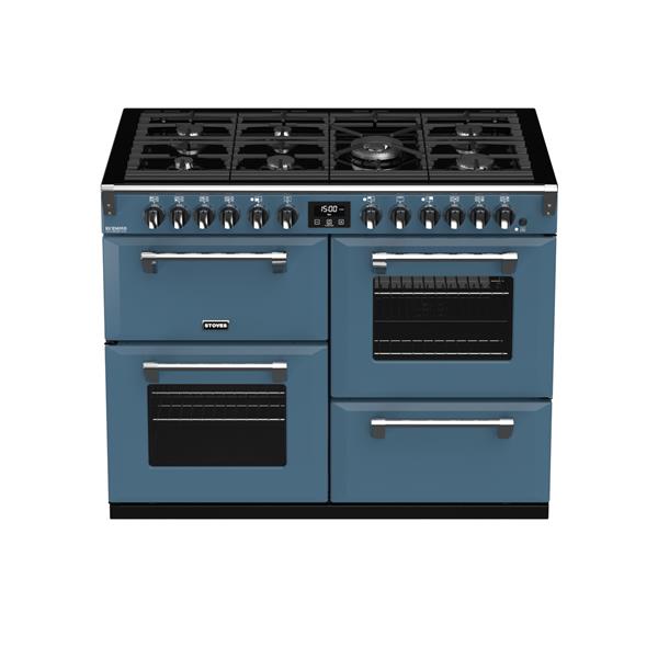 STOVES RICHMOND Deluxe S1100 DF GAS CB Thunder Blue/Chrome 
