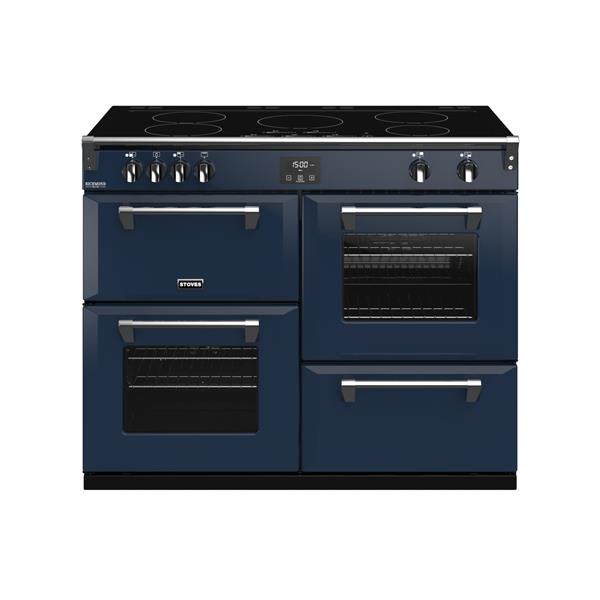 STOVES RICHMOND Deluxe S1100 EGG INDUCTION CB Midnight Blue/Chrome 