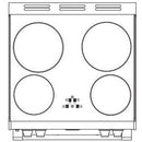 STOVES RICHMOND 600 EGG INDUCTION Red/Chrome 